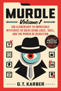 Book cover of 'Murdle Volume 1' with a detective theme and red border.