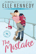 Book cover of 'The Mistake' by Elle Kennedy featuring a couple on an ice rink.
